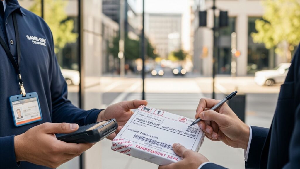Ensuring Chain of Custody for Sensitive Same-Day Delivery Shipments